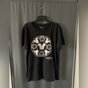 Disney Kingdom Of Heart Mickey Mouse Logo | Large | Black